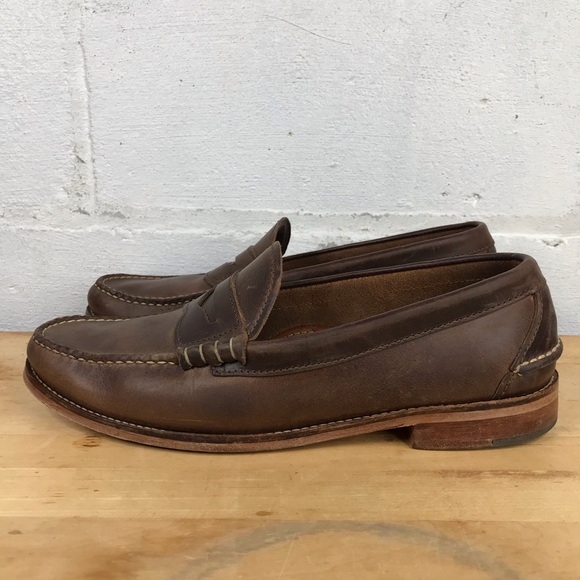 Oak Street Bootmakers Mens 11.5 D (READ) Beefroll Penny Loafer - Picture 4 of 14